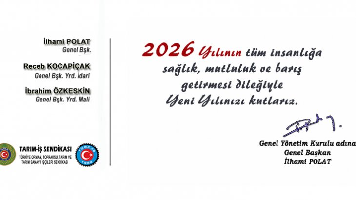 2026,Tüm Emekçiler İçin Umut, Dayanışma Ve Bereket Yılı Olsun